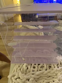 Acrylic LED Display Shelf light purple