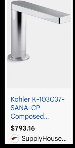Kohler K-103C37-SANA-CP Composed Faucet