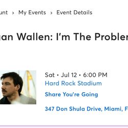 Morgan Wallen Concert Tickets 7/12 