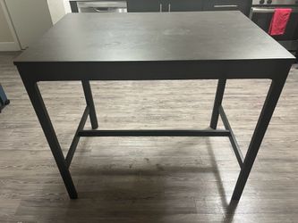High Top Black Table