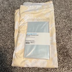 SHOWER CURTAIN W/ LINER