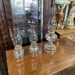 Original Antique Eagle Oil Lamps, Perfect condition, Great for Display