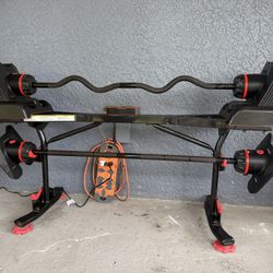 Bowflex Barbels With Adjustable Weight 