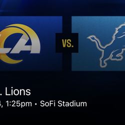Rams Vs Lions 