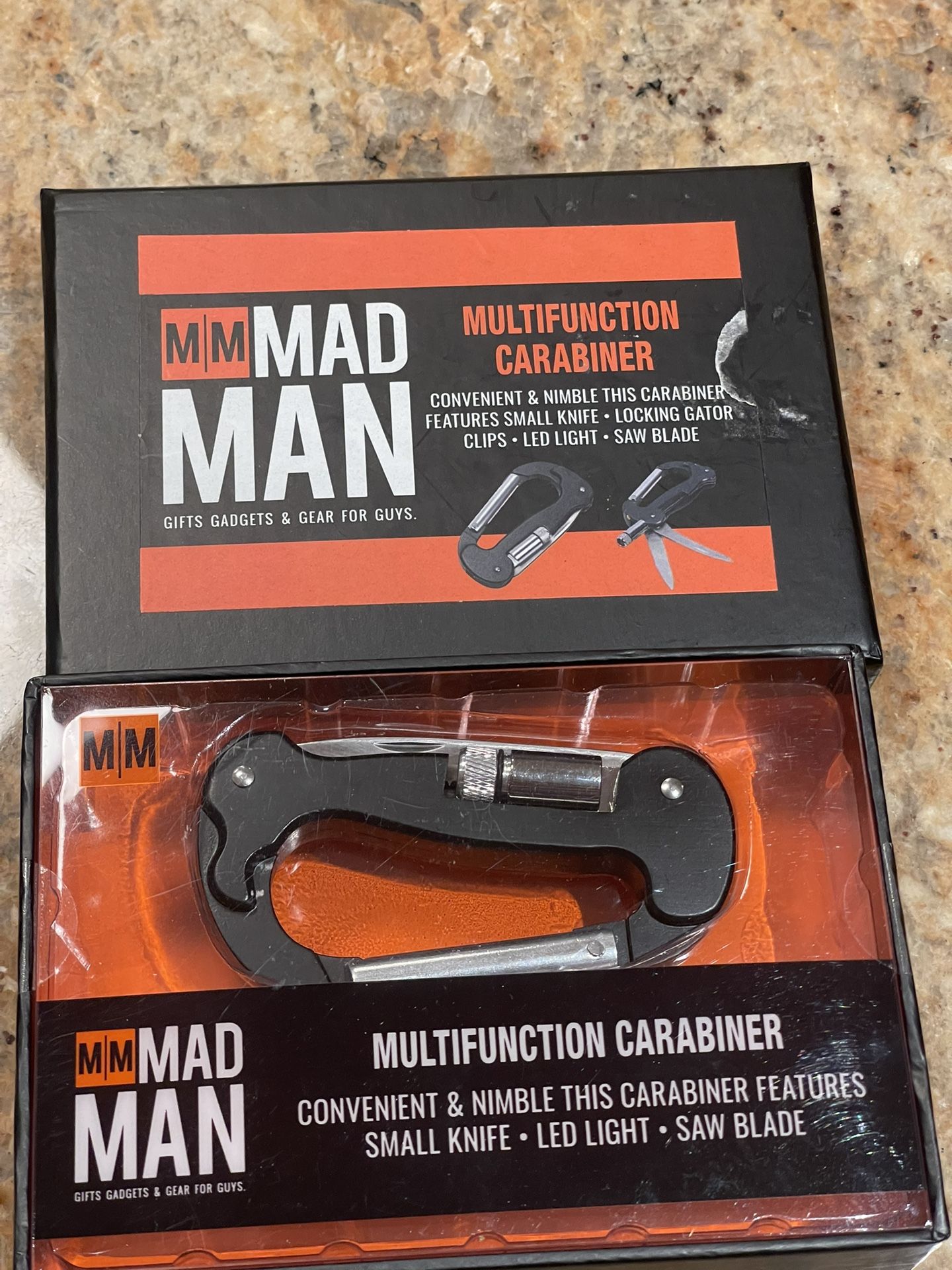 Multi-Function Carabiner Clip Tool (Mad Man)