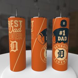 Detroit Tigers Baseball Dad Tumbler