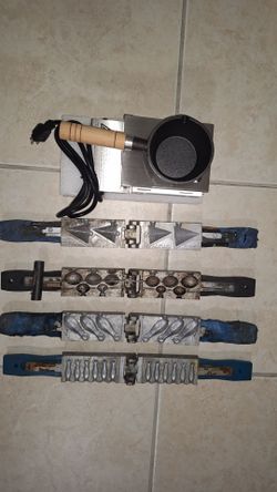 Fishing Weights Molds and Heat Pot...Save Money Make Your Own Fishing Weights
