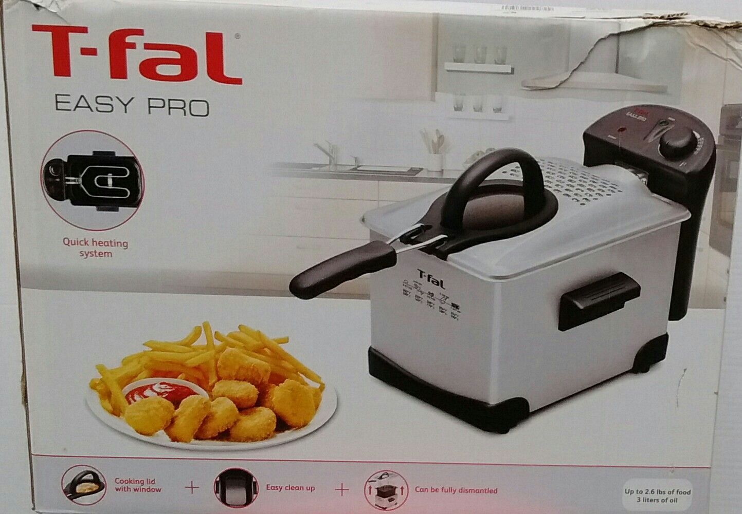 Tfal easy pro deep fryer (3 liter). for Sale in Houston, TX OfferUp