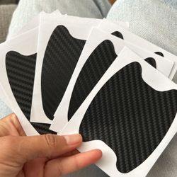 8 Pcs Carbon Fiber Door Handle 