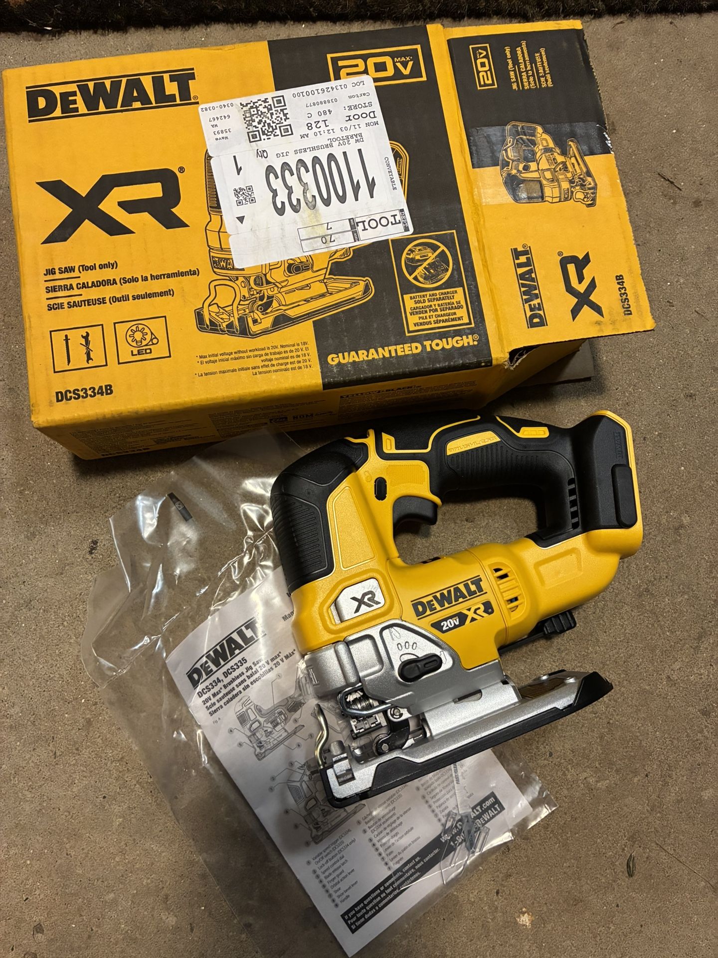 New DeWalt Jigsaw