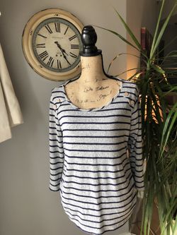 NWOT  Siren-lily Maternity Stripped Tee