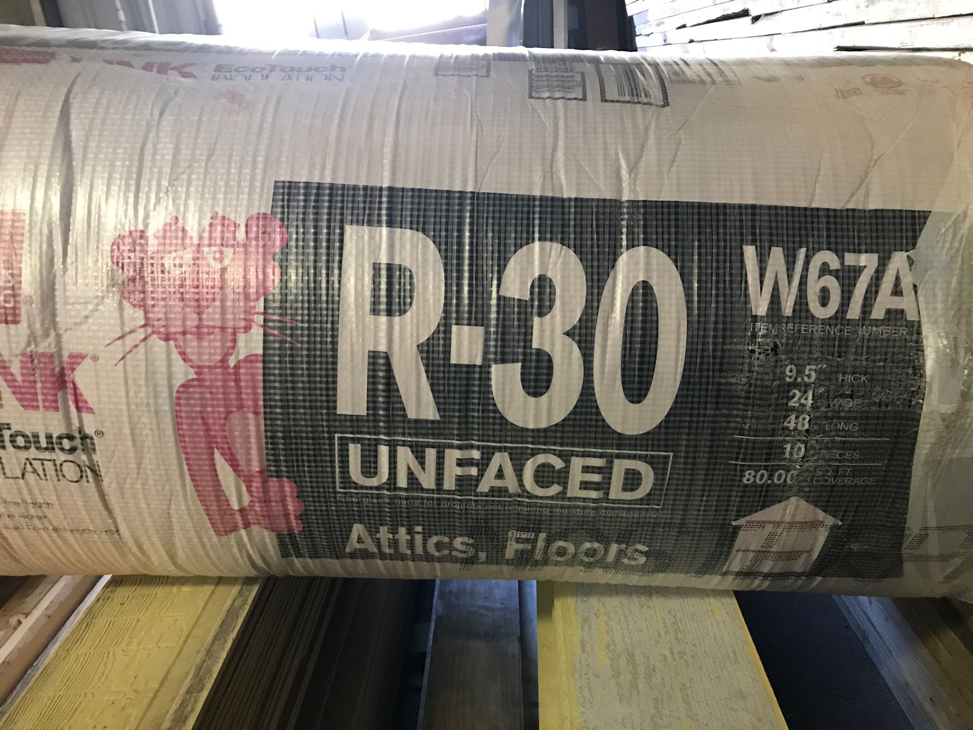 💗R-30 PINK PANTHER INSULATION💞 9.5 Thick💗24” Wide💗48 Long🔥🔥🔥12 Farrell St Houston, Tx 77022
