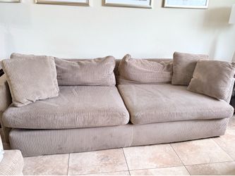 Kevin Charles Corduroy Sofa Set (3 pcs) Large, Medium, chair- Sunrise Florida.