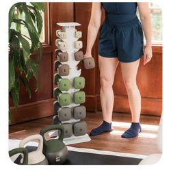 WeGym Dumbbell Racks, Space Saving Solution, Sturdy Cast Iron, Home Workout Storage, Heavy Weights Bearing, Home Strength Training