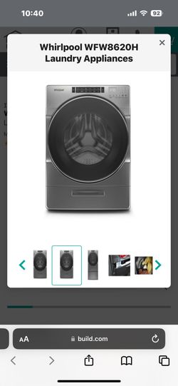 Washing Machine - Front Loader - Like New - Bought The Floor Model. Used 1 Month