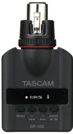 TASCAM DR-10X Plug-On Linear PCM Digital Recorder for XLR Microphones