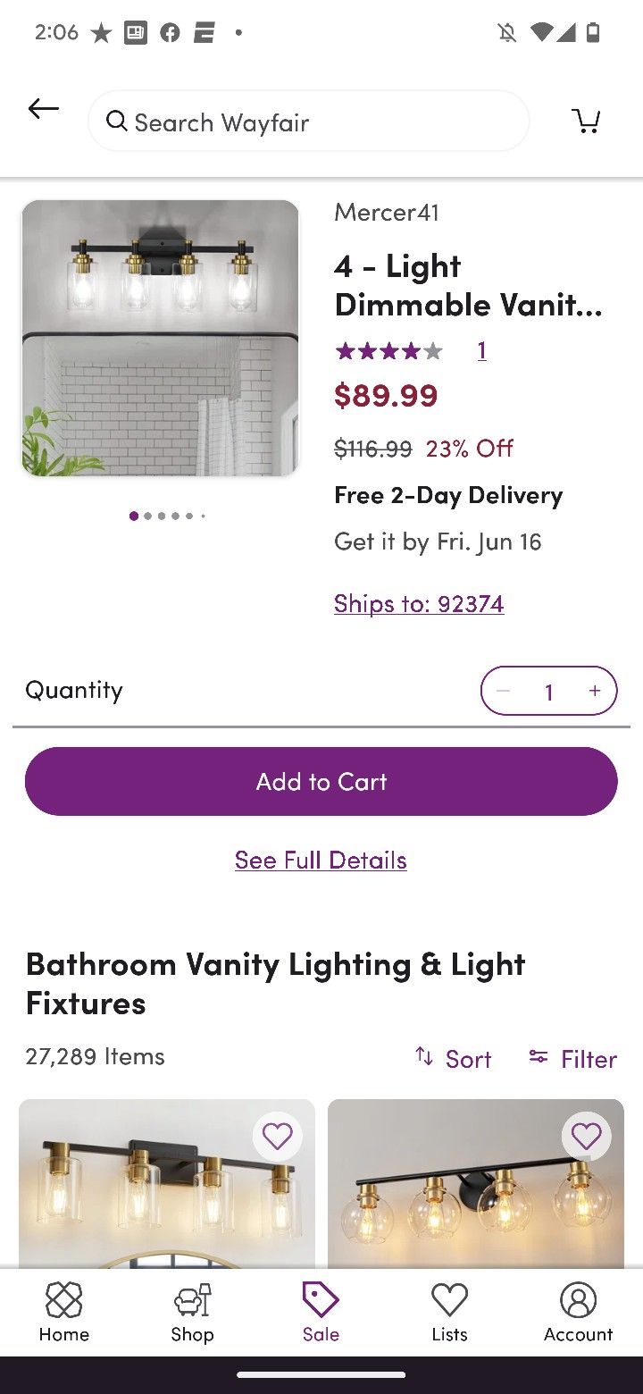 Vanity Light