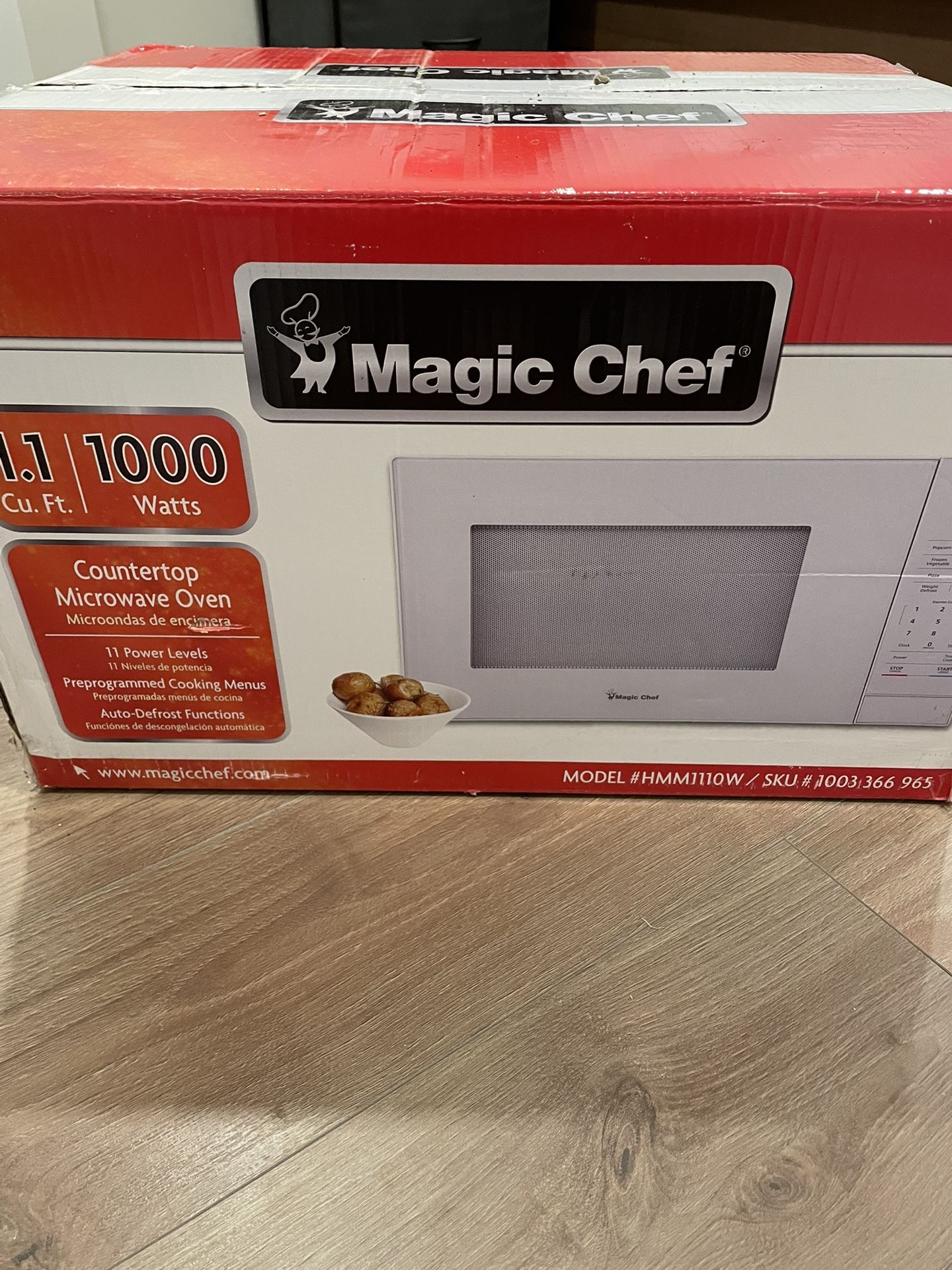 Microwave Oven 1.1 Cu. ft. 1000 W