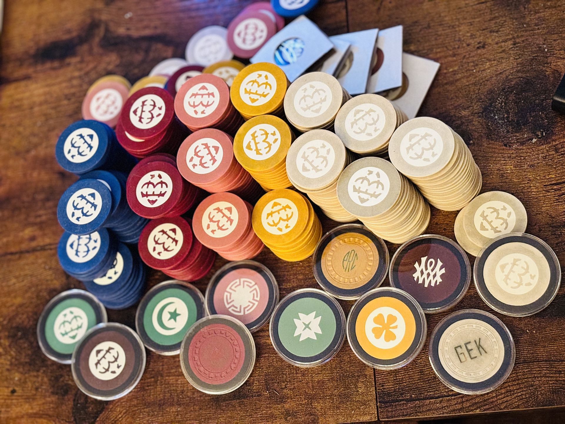 Old Saratoga Casino Chips From The Old Gambling Houses.