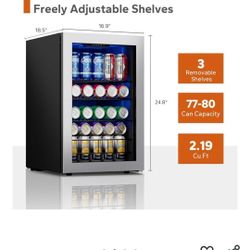 Mini Fridge Drink Cooler 
