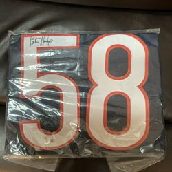 Wilbur Marshall Custom Blue Jersey Signed Auto Beckett Coa