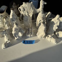 Nativity Scene -Large White Porcelain 