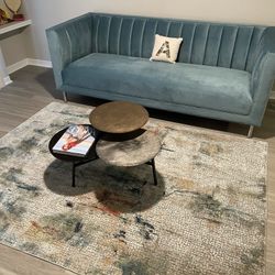 Elegant Suede Sofa Couch