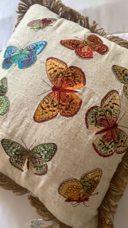 Butter Fly throw pillow
