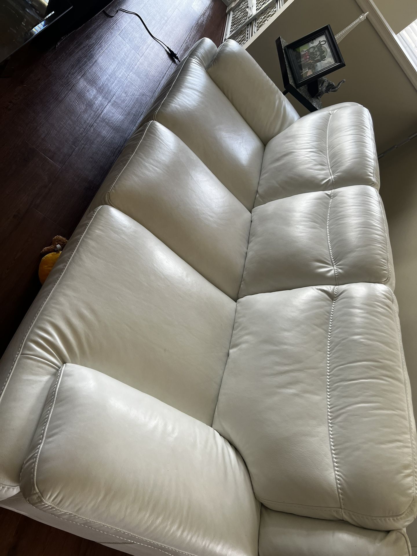 White Leather Sofa