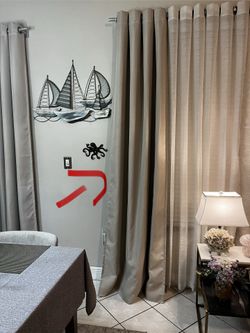 Grommet Top Curtain Panel 52” W x 96”L ( 4 Panel Available/ $10 Each ) 