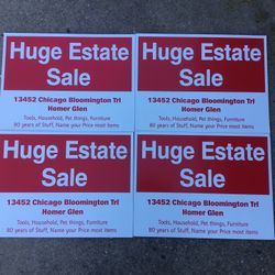 HUGE ESTATE SALE…. 80 years of stuff….MOST ITEMS NAME YOUR PRICE 