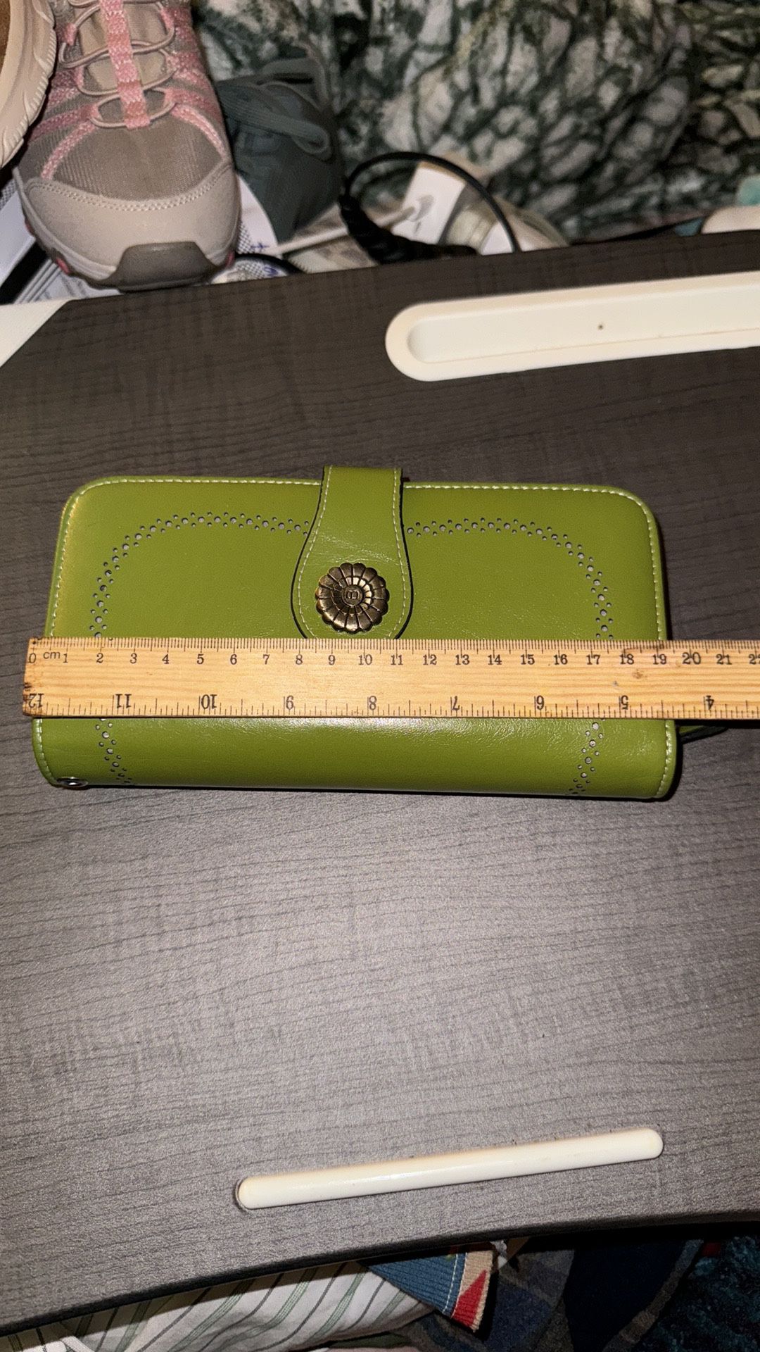 Bostanten Green Leather Wallet 