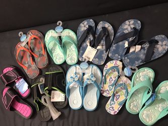 Brand new boys and girls beach flip flops