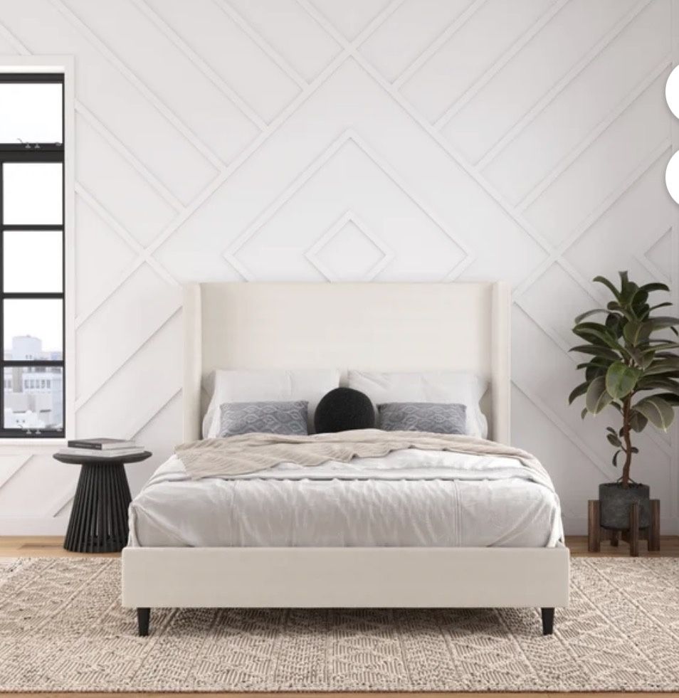 New Queen Size Bed Frame With A New Memory Foam Mattress Included