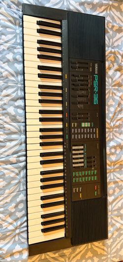 Vintage Yamaha PSR-36 FM Synth Keyboard — Complete Setup!