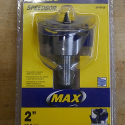 Irwin 2" 3-cutter Speedbor Max Self-feed Wood Drill Bit (3046010). new 
