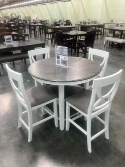 Counter height dining table set