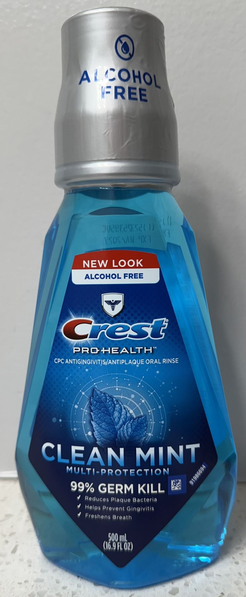 Crest Pro-Health Advanced Enamel Care Anticavity Fluoride Mouthwash, Alcohol-Free, 16.9 OZ