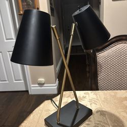 Modern Black And Gold Table Lamp