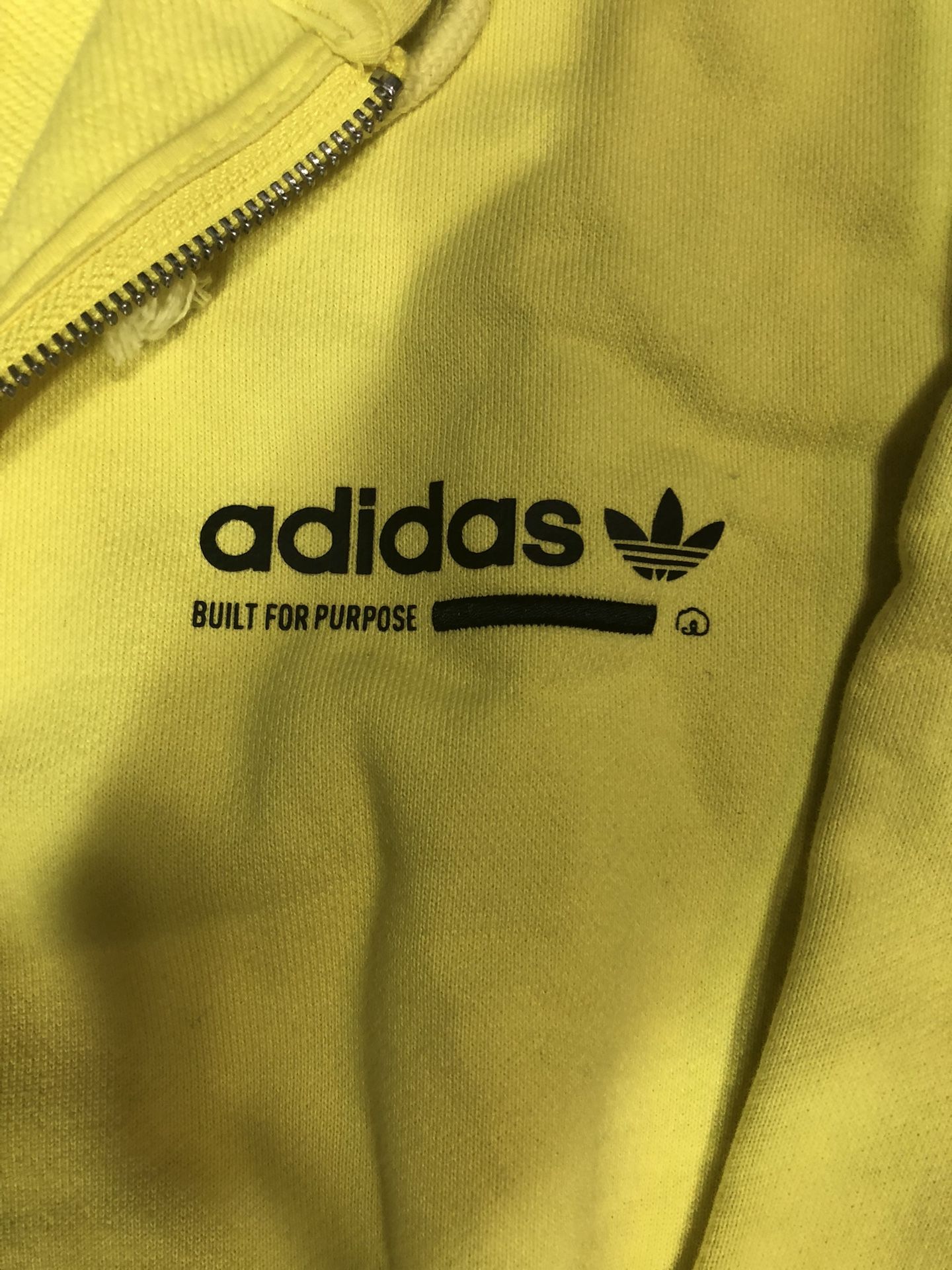 Adidas Hoodie Jacket ,Youth (L)Yellow ,Winter Sweater