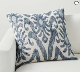 Set of 2! Pottery Barn Embroidered Pillowcases 24” 