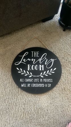 Laundry Room Sign Decor
