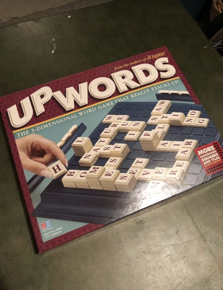 Upwords Scrabble Board Game