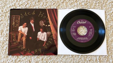 Crowded House “Better Be Home Soon” Vinyl 7” Single w Picture Sleeve 1988 Capitol Records Gorgeous New Mint Unplayed Rock,