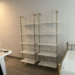 GOLD & WHITE SHELVES 