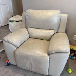 Power Reclining Leather Chair