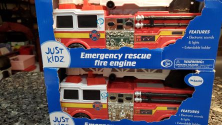 Just kidz emergency rescue fire engine