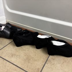 3 Pair Of Black Booties Size 6 All For $15