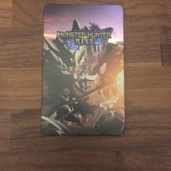 Monster Hunter Rise steelbook holds physical copy of game