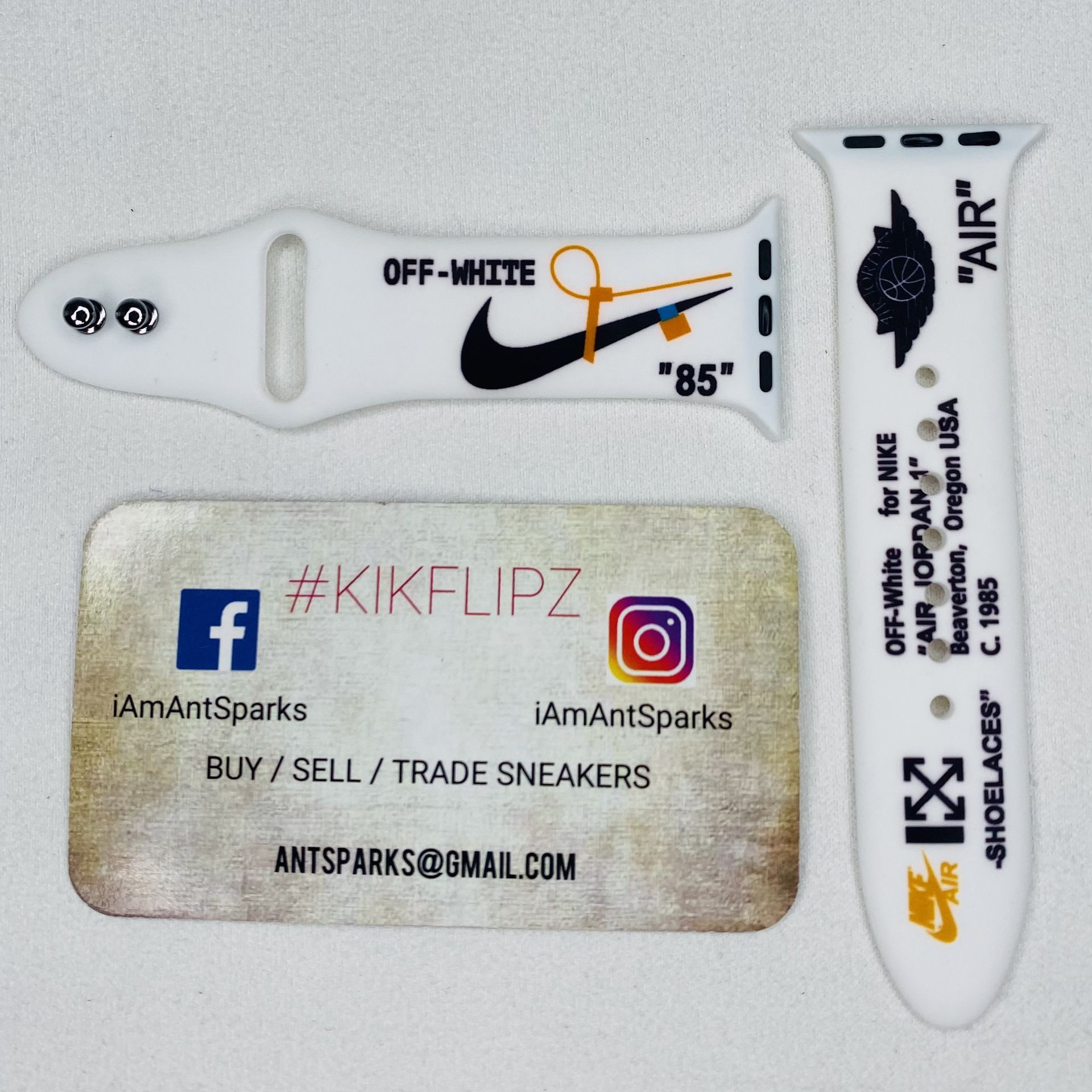 Air Jordan OffWhite Apple Watch Band for Sale in Lake Elsinore, CA